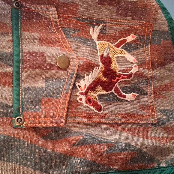 Double D Ranch Multicolor Embroidered Vest. Zip Front. Amazing. - Picture 4 of 7